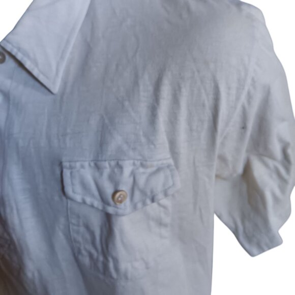 Vintage Sigallo Mens XL Shirt Single Stitch 1980's Distress Grandpa Buttery Thin - Picture 4 of 6